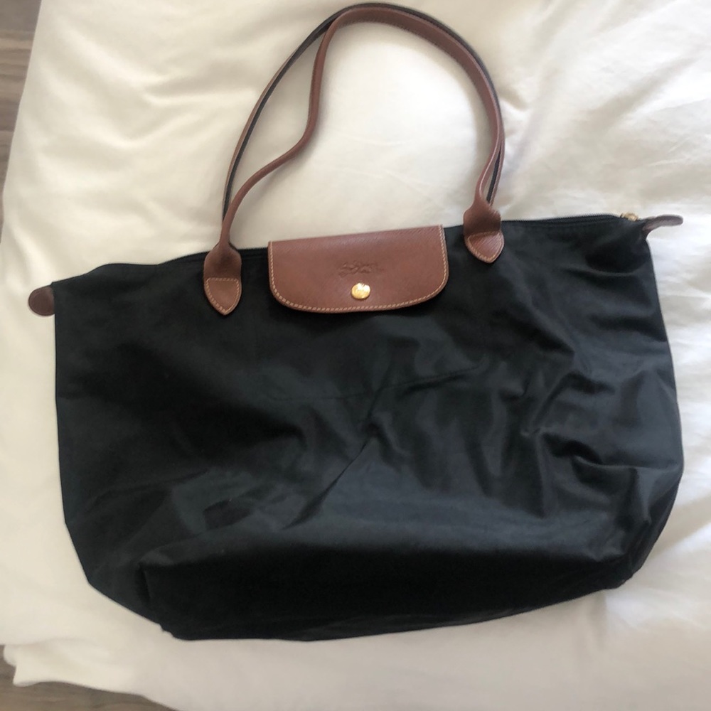 Black longchamp tote - Le Pliage size L